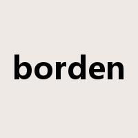 borden是什么意思