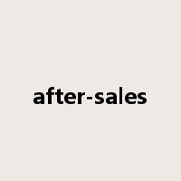 after-sales是什么意思