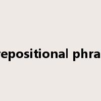 prepositional phrase是什么意思