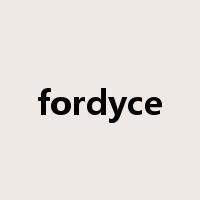 fordyce是什么意思