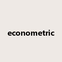 econometric是什么意思