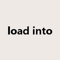load into是什么意思