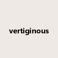 vertiginous是什么意思