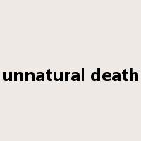 unnatural death是什么意思