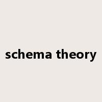 schema theory是什么意思