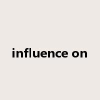 influence on是什么意思