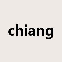 chiang是什么意思