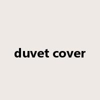 duvet cover是什么意思