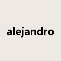 alejandro是什么意思