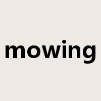 mowing是什么意思