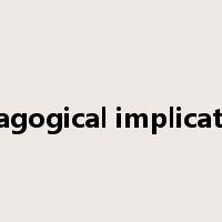 pedagogical implications是什么意思