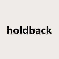 holdback是什么意思