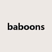 baboons是什么意思