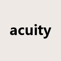 acuity是什么意思