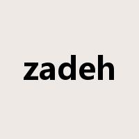 zadeh是什么意思