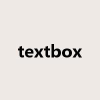textbox是什么意思