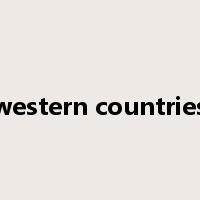 western countries是什么意思