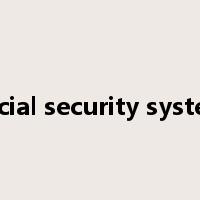 social security system是什么意思