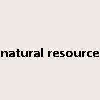 natural resource是什么意思