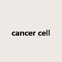 cancer cell是什么意思