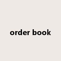 order book是什么意思