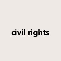 civil rights是什么意思