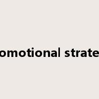 promotional strategy是什么意思