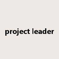 project leader是什么意思
