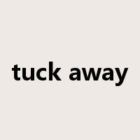 tuck away是什么意思