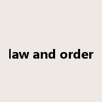 law and order是什么意思