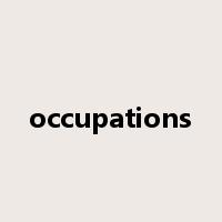occupations是什么意思