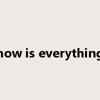 how is everything是什么意思