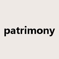 patrimony是什么意思