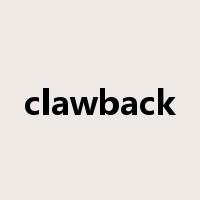 clawback是什么意思