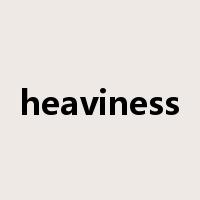 heaviness是什么意思