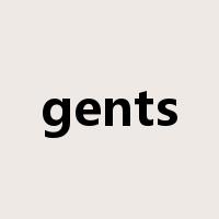 gents是什么意思