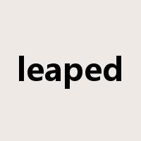 leaped是什么意思