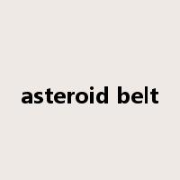 asteroid belt是什么意思