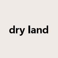 dry land是什么意思