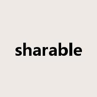 sharable是什么意思