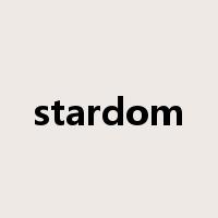 stardom是什么意思