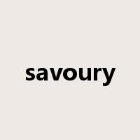 savoury是什么意思