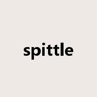 spittle是什么意思