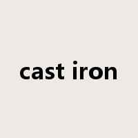 cast iron是什么意思