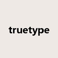 truetype是什么意思