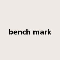 bench mark是什么意思