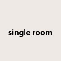 single room是什么意思