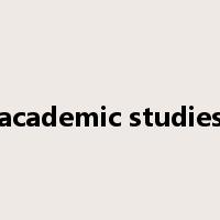 academic studies是什么意思