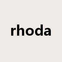 rhoda是什么意思