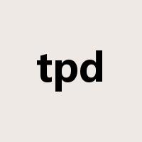 tpd是什么意思